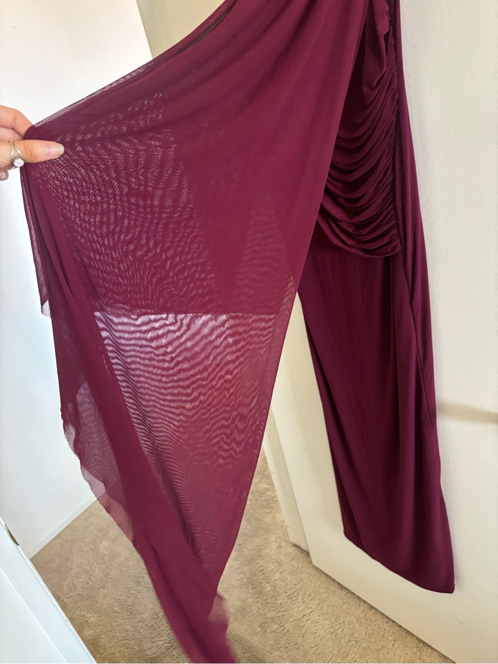 Maternity Wedding guest dress Club L London | Cristina Dress - Picture 7 of 9